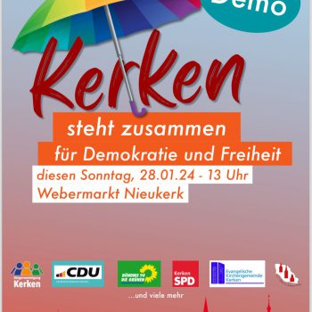 Kerken steht zusammen für Demokratie und Freiheit